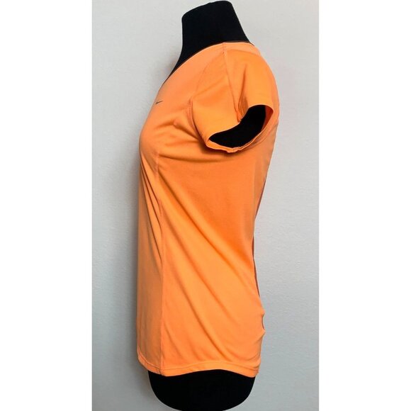 Nike Running Tangerine Orange Dri-Fit Athletic Tee Size M - Picture 2 of 11